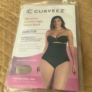 SHAPERMINT CURVEEZ Signature Control High Waist Brief NWT. 4
